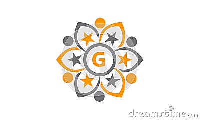 Success Life Coaching Letter G Vector Illustration