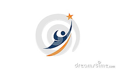 Success Life Coaching Vector Illustration