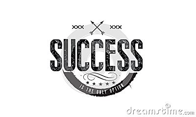 Success is the only option icon vector Vector Illustration