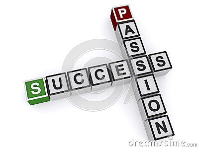 Success and passion Stock Photo