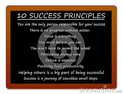 Success principles Stock Photo