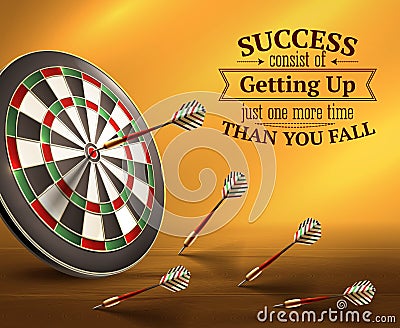 Success Quotes Illustration Vector Illustration