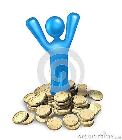 Success rich investing Stock Photo