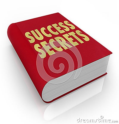 Success Secrets Book Instructions Manual Advice Stock Photo