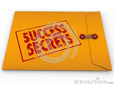 Success Secrets Winning Information Classified Envelope Stock Photo