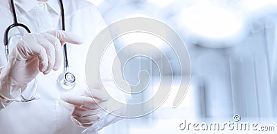 Success smart medical doctor working Stock Photo
