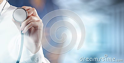 Success smart medical doctor working Stock Photo