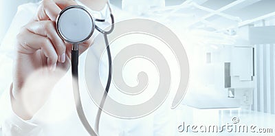 Success smart medical doctor working Stock Photo