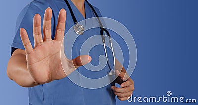 Success smart medical doctor working with operating Stock Photo