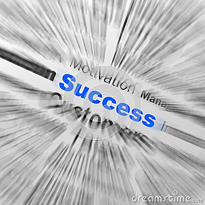 Success Sphere Definition Displays Determination And Leadership Stock Photo