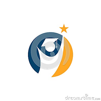 Success student logo vector. graduation sign Logo symbol concept illustration Vector Illustration