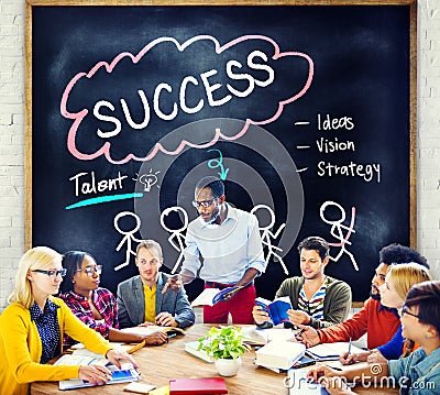 Success Talent Vision Strategy Goals Concept Stock Photo