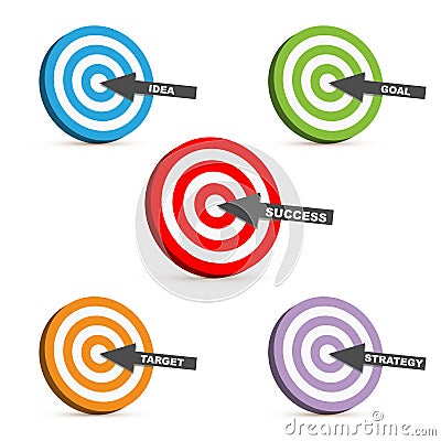 Success target Vector Illustration