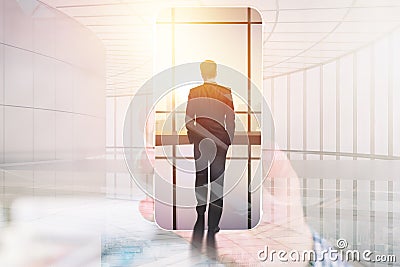 Success, technology and tomorrow concept Stock Photo