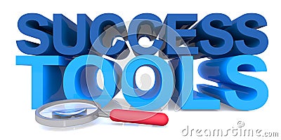 Success tools on white Stock Photo