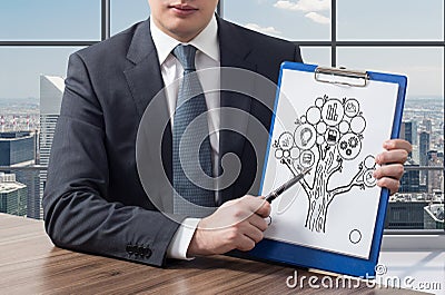 Success tree Stock Photo