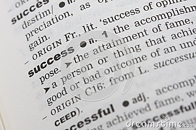 Success word clouse up Stock Photo