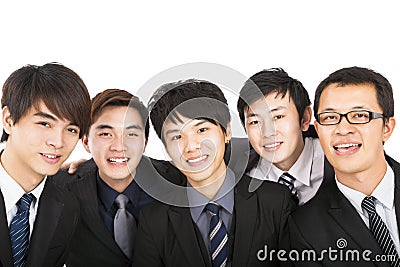 Successful asian business team Stock Photo
