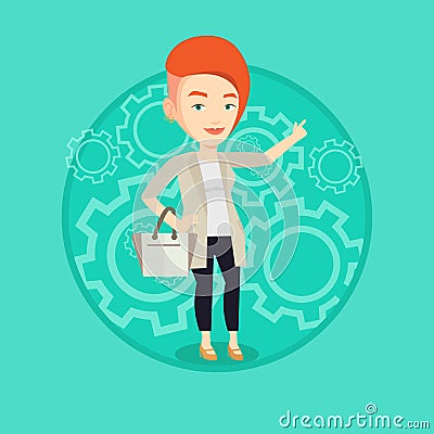 Successful business idea vector illustration. Vector Illustration