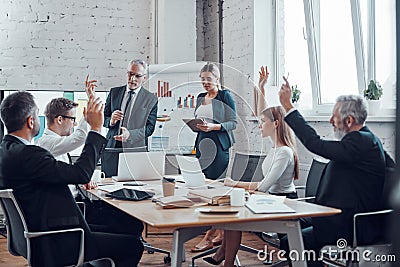 Successful business professionals Stock Photo