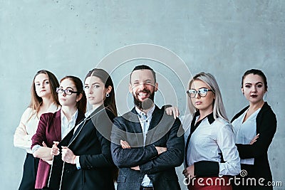 Successful business team professional teamlead Stock Photo