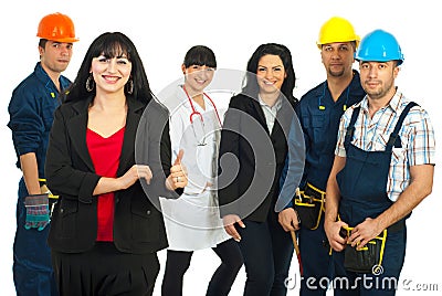 Successful careers people Stock Photo