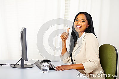 Successful executive female at work Stock Photo