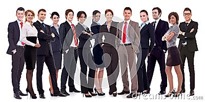 Successful happy business team Stock Photo