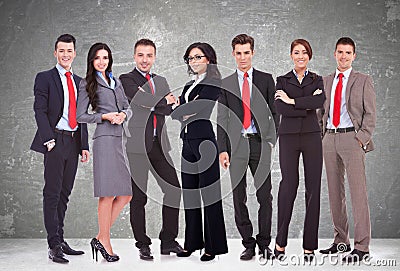 Successful happy business team Stock Photo