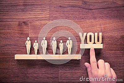 Successful leader is you Stock Photo