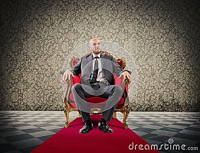 Successful royal businessman Stock Photo