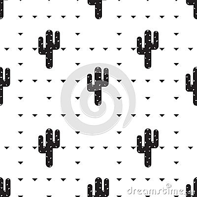 Succulent and cactus pattern Vector Illustration