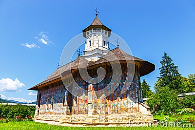 Sucevita Monastery, one of the famous painted monasteries in Romania, Romania Stock Photo