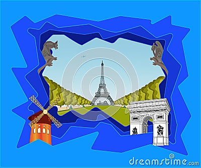 Such a different Paris Vector Illustration