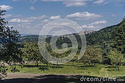 Suche skaly (Dry Rocks), Cesky raj (Czech paradise) rocky ridge Stock Photo