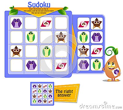 Shapes Sudoku game iq Stock Photo