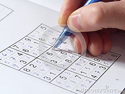 Sudoku Puzzle Stock Photo