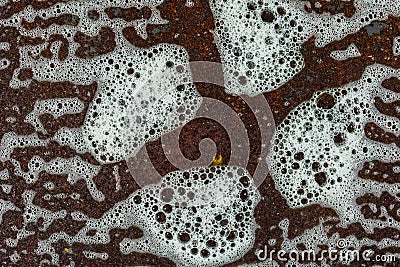 Suds and rust metal Stock Photo