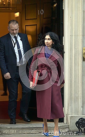 Braverman MP, Home Secretary of the United Kingdom, pictured in Downing Street, London Editorial Stock Photo