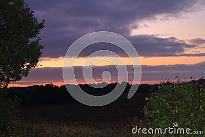 Suffolk sunrise Stock Photo
