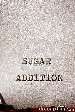 Sugar addition concept Stock Photo