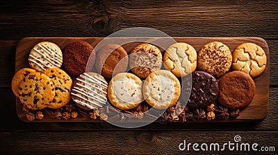 sugar biscuit cookies food Cartoon Illustration