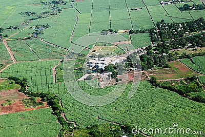 Sugar cane factory Stock Photo