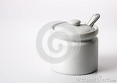 Sugar container Stock Photo