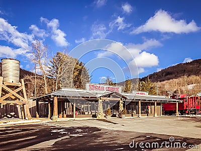 Sugar Creek Gem Mining, Banner Elk, NC Editorial Stock Photo