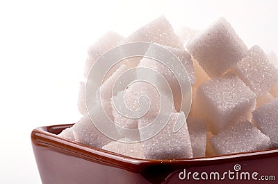 Sugar cubes Stock Photo