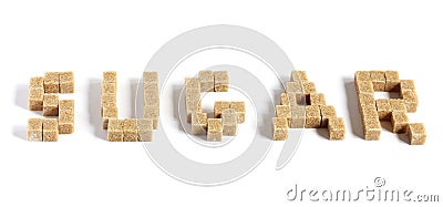 Sugar cubes Stock Photo