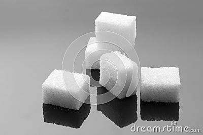 Sugar cubes Stock Photo