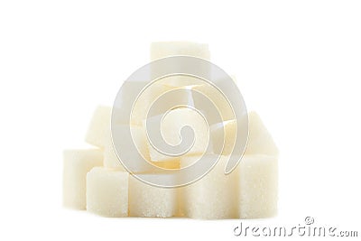 Sugar cubes Stock Photo