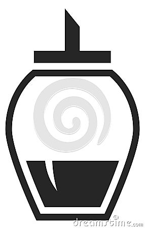 Sugar dispenser icon. Sweetener glass shaker symbol Vector Illustration